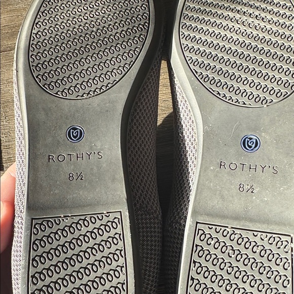 Rothy's Gray Slip-On Flats Round Toe Size 8.5 - Picture 8 of 11
